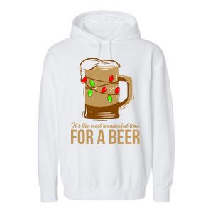 It's The Most Wonderful Time For A Beer Garment-Dyed Fleece Hoodie