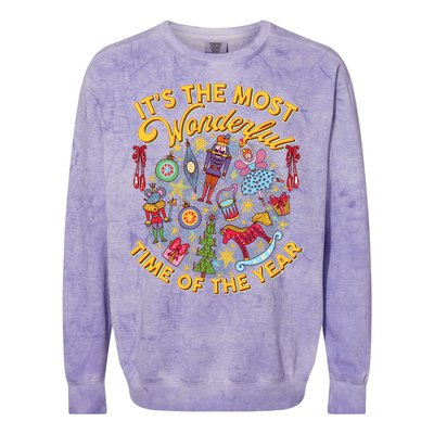 It's The Most Wonderful Time Of The Year Colorblast Crewneck Sweatshirt