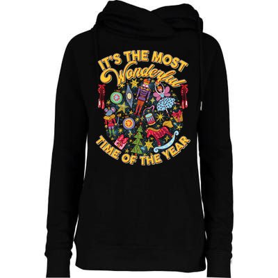 It's The Most Wonderful Time Of The Year Womens Funnel Neck Pullover Hood