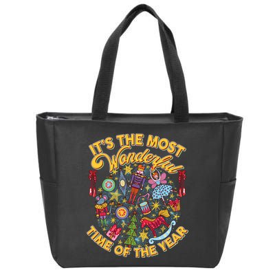 It's The Most Wonderful Time Of The Year Zip Tote Bag