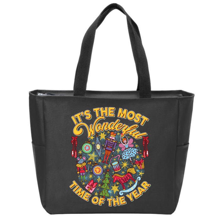 It's The Most Wonderful Time Of The Year Zip Tote Bag