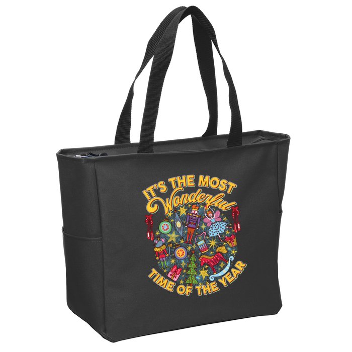 It's The Most Wonderful Time Of The Year Zip Tote Bag