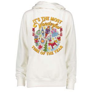 It's The Most Wonderful Time Of The Year Womens Funnel Neck Pullover Hood