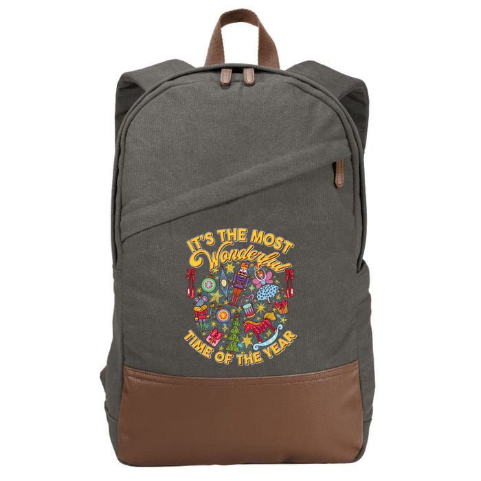 It's The Most Wonderful Time Of The Year Cotton Canvas Backpack
