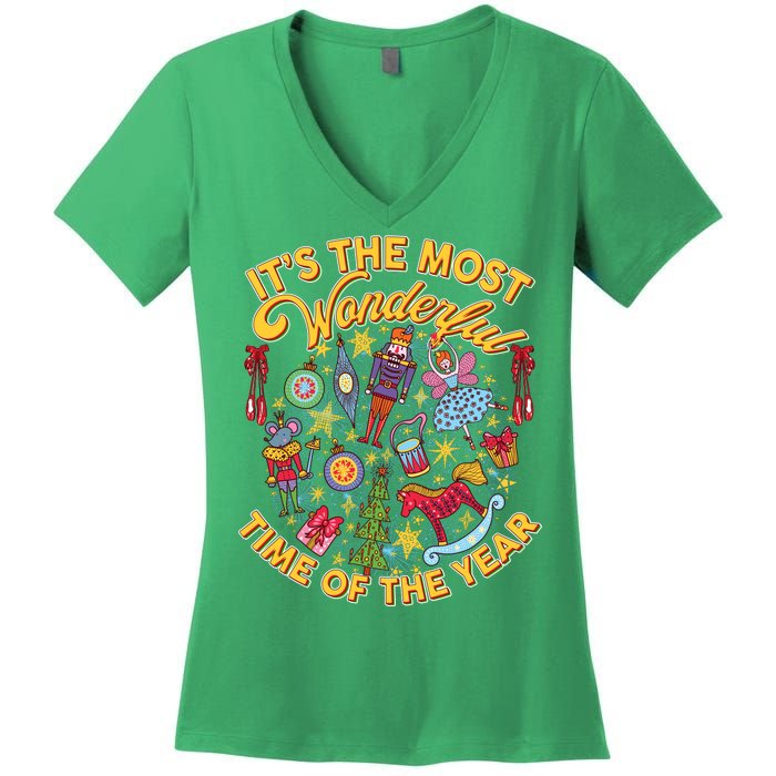 It's The Most Wonderful Time Of The Year Women's V-Neck T-Shirt