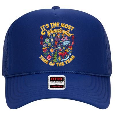 It's The Most Wonderful Time Of The Year High Crown Mesh Back Trucker Hat