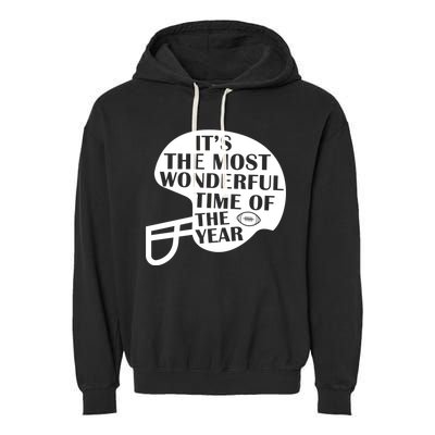It's The Most Wonderful Time Of The Year Football Garment-Dyed Fleece Hoodie