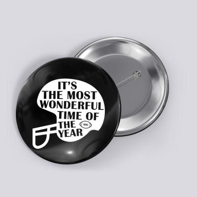 It's The Most Wonderful Time Of The Year Football Button