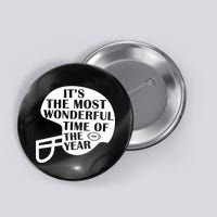 It's The Most Wonderful Time Of The Year Football Button