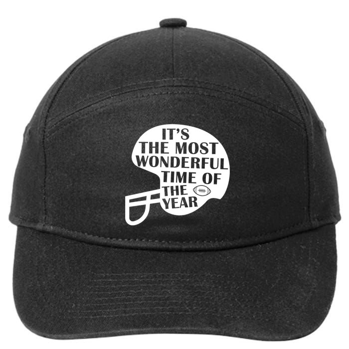 It's The Most Wonderful Time Of The Year Football 7-Panel Snapback Hat
