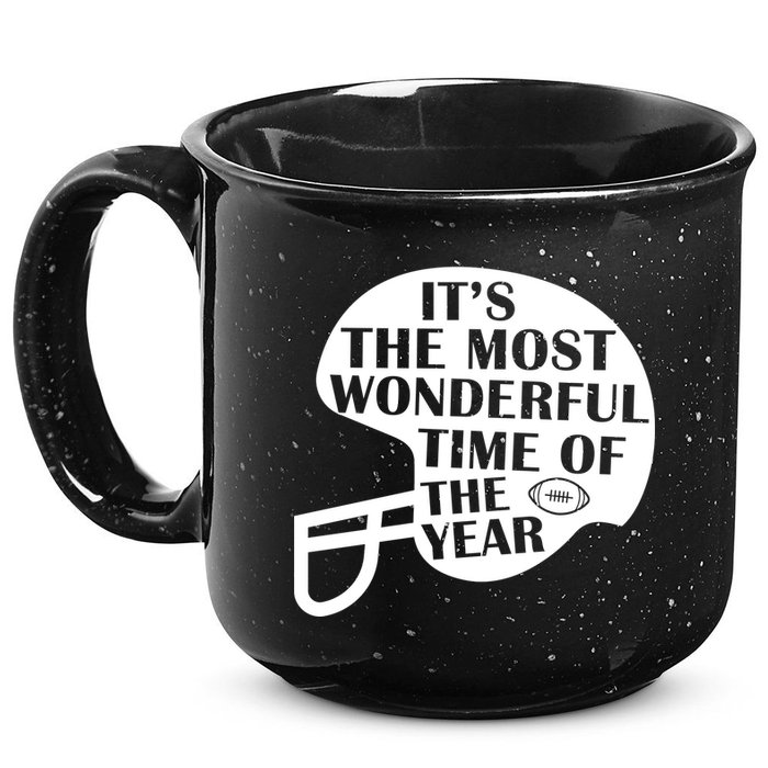 It's The Most Wonderful Time Of The Year Football 15oz Campfire Ceramic Mug