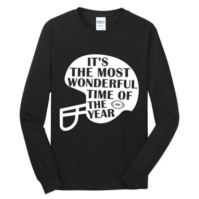 It's The Most Wonderful Time Of The Year Football Tall Long Sleeve T-Shirt