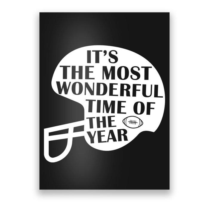 It's The Most Wonderful Time Of The Year Football Poster