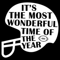 It's The Most Wonderful Time Of The Year Football Poster