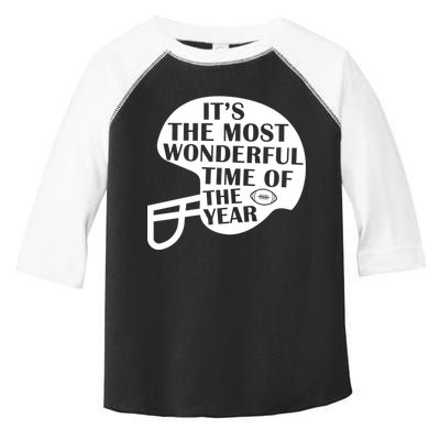 It's The Most Wonderful Time Of The Year Football Toddler Fine Jersey T-Shirt
