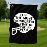 It's The Most Wonderful Time Of The Year Football Golf Towel