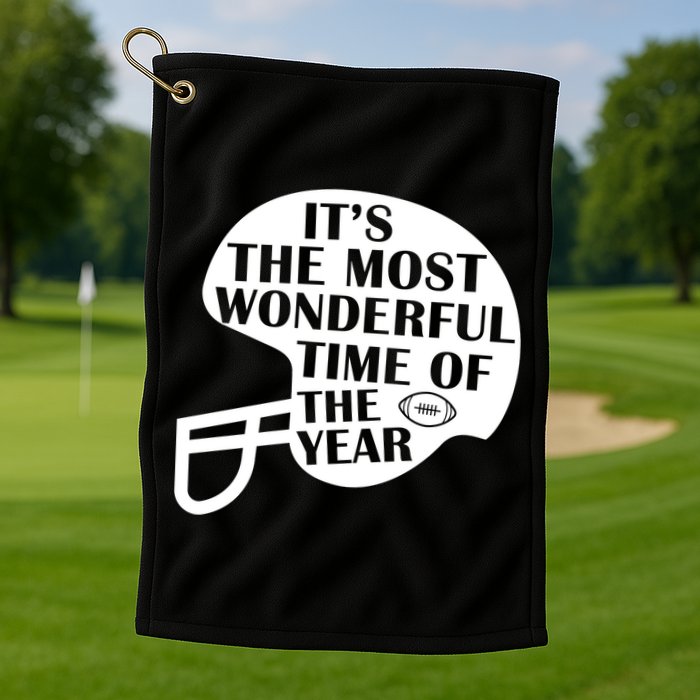 It's The Most Wonderful Time Of The Year Football Golf Towel