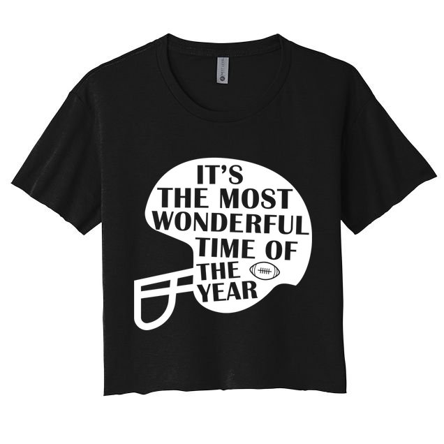 It's The Most Wonderful Time Of The Year Football Crop Top