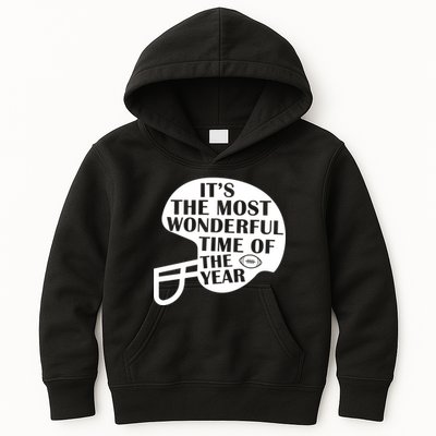 It's The Most Wonderful Time Of The Year Football Kids Hoodie
