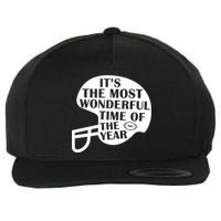 It's The Most Wonderful Time Of The Year Football Wool Snapback Cap