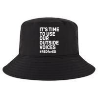 It's Time To Use Our Outside Voice Red For Ed Cool Comfort Performance Bucket Hat