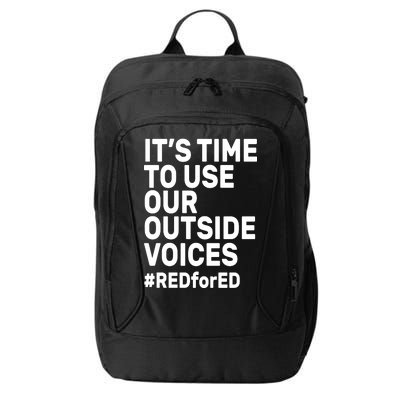 It's Time To Use Our Outside Voice Red For Ed City Backpack