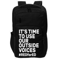 It's Time To Use Our Outside Voice Red For Ed Impact Tech Backpack