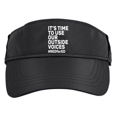 It's Time To Use Our Outside Voice Red For Ed Adult Drive Performance Visor