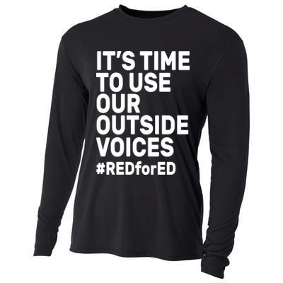 It's Time To Use Our Outside Voice Red For Ed Cooling Performance Long Sleeve Crew