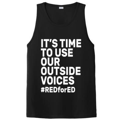 It's Time To Use Our Outside Voice Red For Ed PosiCharge Competitor Tank