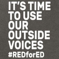 It's Time To Use Our Outside Voice Red For Ed Cotton Canvas Backpack