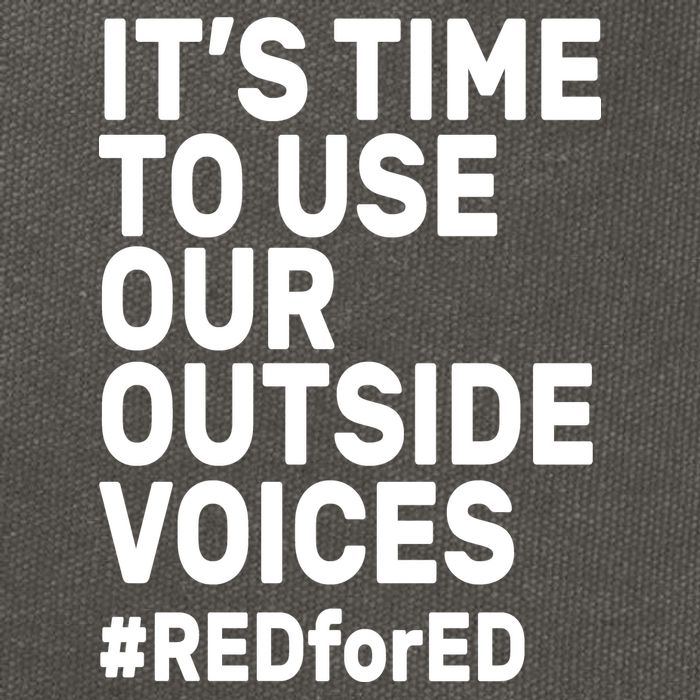 It's Time To Use Our Outside Voice Red For Ed Cotton Canvas Backpack