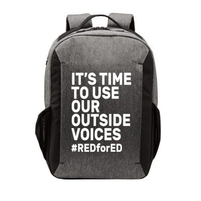 It's Time To Use Our Outside Voice Red For Ed Vector Backpack