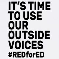 It's Time To Use Our Outside Voice Red For Ed Garment-Dyed Sweatshirt
