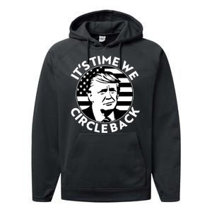 It's Time We Circle Back Trump 2024 Election Performance Fleece Hoodie