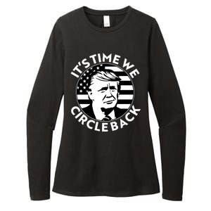 It's Time We Circle Back Trump 2024 Election Womens CVC Long Sleeve Shirt