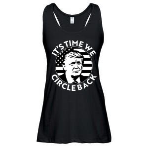 It's Time We Circle Back Trump 2024 Election Ladies Essential Flowy Tank