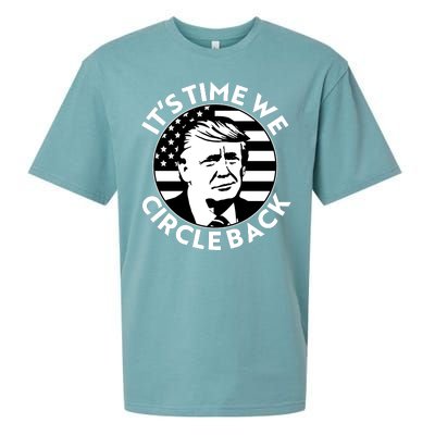 It's Time We Circle Back Trump 2024 Election Sueded Cloud Jersey T-Shirt