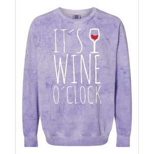 It's Wine O'Clock Colorblast Crewneck Sweatshirt