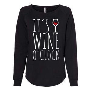 It's Wine O'Clock Womens California Wash Sweatshirt