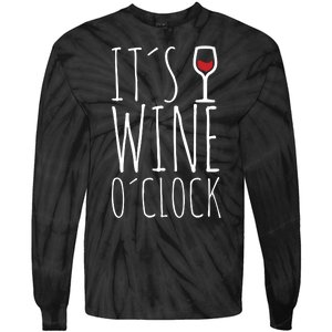 It's Wine O'Clock Tie-Dye Long Sleeve Shirt