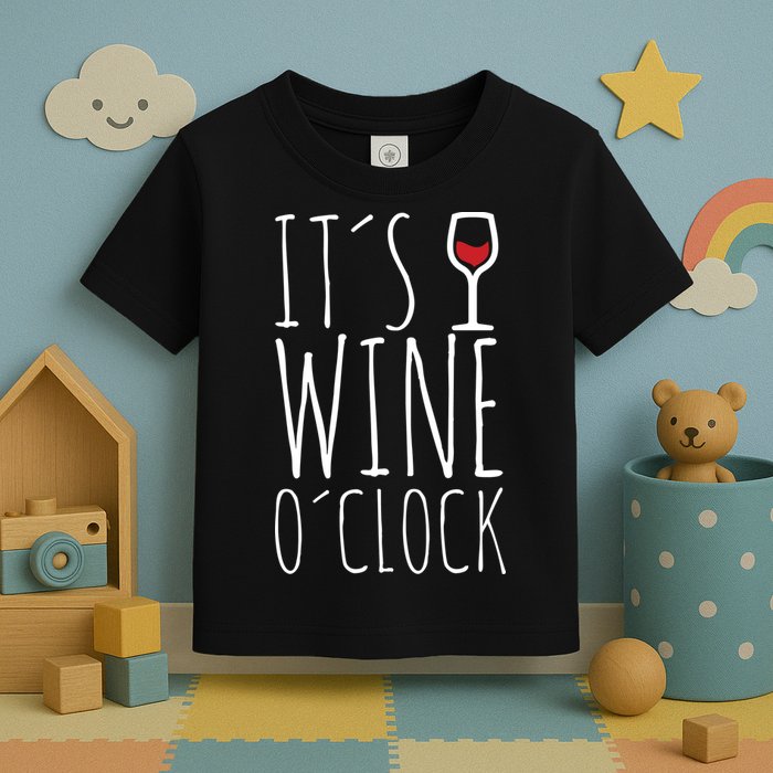 It's Wine O'Clock Toddler T-Shirt
