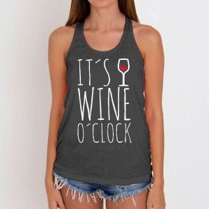 It's Wine O'Clock Women's Knotted Racerback Tank