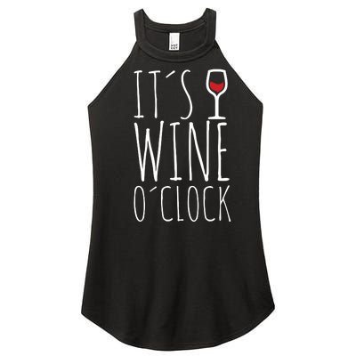 It's Wine O'Clock Women’s Perfect Tri Rocker Tank