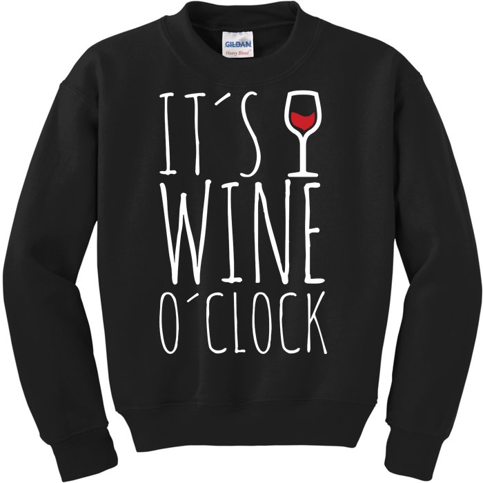 It's Wine O'Clock Kids Sweatshirt