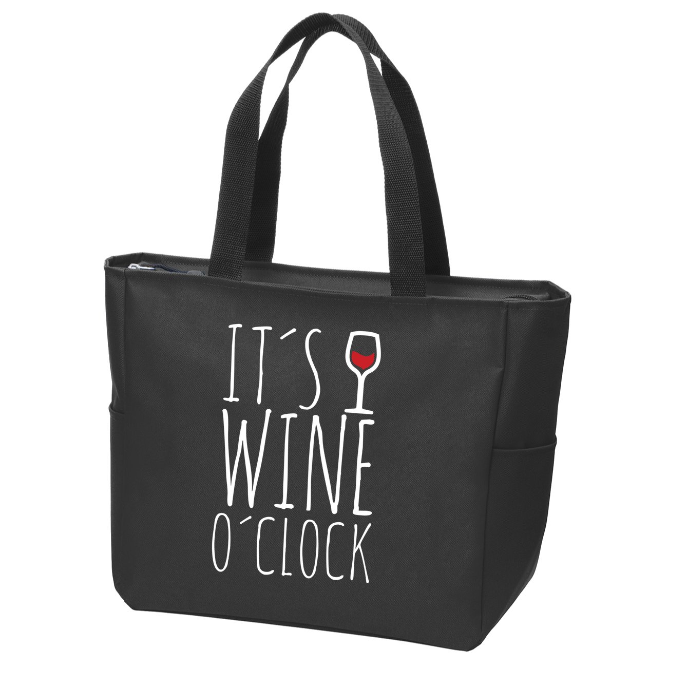 It's Wine O'Clock Zip Tote Bag