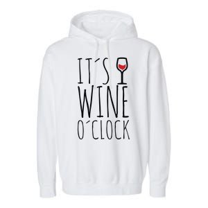 It's Wine O'Clock Garment-Dyed Fleece Hoodie