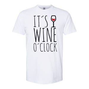 It's Wine O'Clock Softstyle CVC T-Shirt