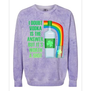 It's Worth a Shot of Vodka Colorblast Crewneck Sweatshirt