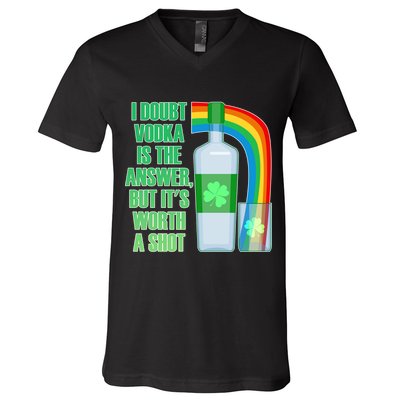 It's Worth a Shot of Vodka V-Neck T-Shirt